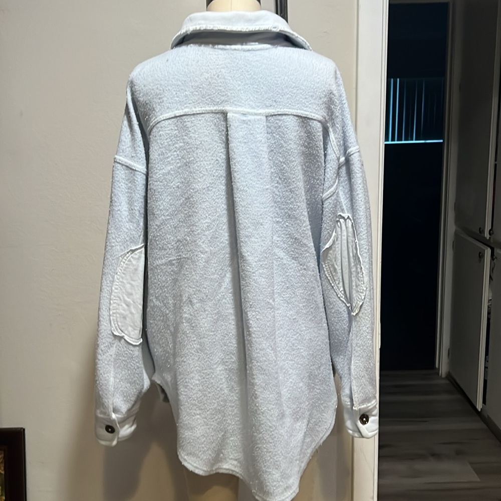 Free People Light Blue Ruby Jacket - image 7